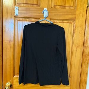 OAK + FORT Black Long Sleeve Top
